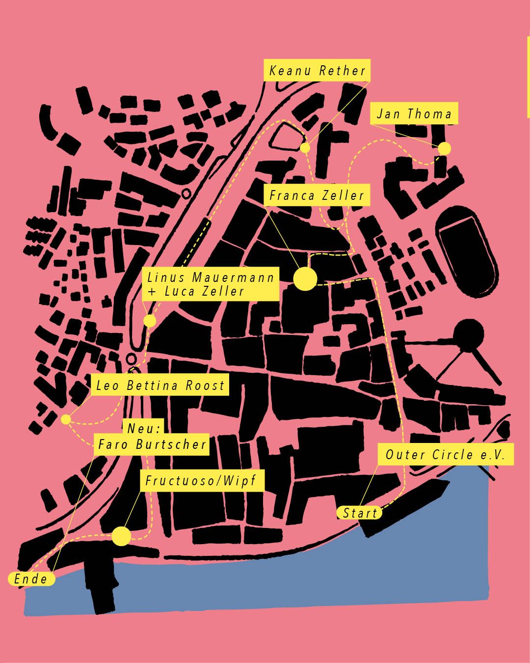 Plan Stadtspaziergang